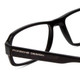 Close Up View of Porsche Designs P8215-A Unisex Designer Reading Glasses Black Carbon Fiber 55 mm