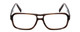 Front View of Porsche Designs P8217-B Designer Reading Eye Glasses with Custom Cut Powered Lenses in Brown Carbon Fiber Unisex Square Full Rim Acetate 56 mm