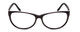 Front View of Porsche Designs P8246-A Unisex Oval Full Rim Designer Reading Glasses Black 56mm