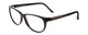 Profile View of Porsche Designs P8246-A Designer Blue Light Blocking Eyeglasses in Black Unisex Oval Full Rim Acetate 56 mm