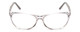 Front View of Porsche Design P8246-D Unisex Oval Designer Reading Glasses in Crystal Grey 56mm