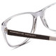 Close Up View of Porsche Designs P8246-D Designer Reading Eye Glasses with Custom Cut Powered Lenses in Crystal Grey Unisex Oval Full Rim Acetate 56 mm