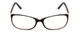 Front View of Porsche Designs P8247-A Unisex Oval Designer Reading Glasses Black Crystal 55 mm