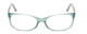 Front View of Porsche P8247-B Oval Designer Reading Glasses Crystal Azure Aqua Blue Grey 55 mm