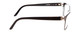 Side View of Porsche Designs P8250-A Unisex Oval Designer Reading Glasses Black Crystal 55 mm