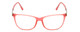 Front View of Porsche Designs P8266-D Designer Reading Eye Glasses with Custom Cut Powered Lenses in Crystal Rose Gold Pink Unisex Cateye Full Rim Acetate 54 mm