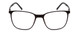Front View of Porsche Designs P8275-A Designer Reading Eye Glasses with Custom Cut Powered Lenses in Satin Black/Matte Unisex Square Full Rim Metal 55 mm