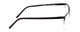 Side View of Porsche Designs P8277-A Unisex Semi-Rimless Designer Reading Glasses Black 54 mm