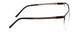 Side View of Porsche Design P8277D Unisex Semi-Rimless Reading Glasses Satin Brown Black 54mm
