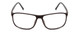Front View of Porsche Designs P8278-A Designer Reading Eye Glasses with Custom Cut Powered Lenses in Matte Grey Unisex Square Full Rim Acetate 56 mm