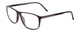 Profile View of Porsche Designs P8278-A Designer Progressive Lens Blue Light Blocking Eyeglasses in Matte Grey Unisex Square Full Rim Acetate 56 mm
