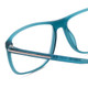 Close Up View of Porsche P8278B Unisex Designer Reading Glasses Crystal Azure Turquoise Blue 56mm