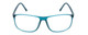 Front View of Porsche Designs P8278-B Designer Reading Eye Glasses with Custom Cut Powered Lenses in Crystal Azure Turquoise Blue Unisex Square Full Rim Acetate 56 mm
