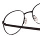 Close Up View of Porsche Designs P8315-A Round Designer Reading Glasses in Satin Black Grey 52 mm