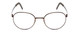 Front View of Porsche Designs P8315-B Designer Reading Eye Glasses with Custom Cut Powered Lenses in Satin Brown Copper Unisex Round Full Rim Metal 52 mm