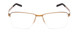 Front View of Porsche P8318-B Unisex .5-Rimless Designer Reading Glasses Satin Gold Black 55mm