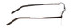 Side View of Porsche P8318-D .5-Rimless Designer Reading Glasses Anthracite Silver Black 55mm