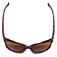 Top View of Smith Monterey Lady Cateye Sunglasses Tortoise Gold/CP Glass Polarize Brown 58mm