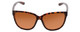 Front View of Smith Monterey Lady Cateye Sunglasses Tortoise Gold/CP Glass Polarize Brown 58mm