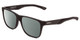 Profile View of Smith Optics Lowdown Steel Designer Polarized Reading Sunglasses with Custom Cut Powered Smoke Grey Lenses in Matte Black Unisex Classic Full Rim Acetate 56 mm