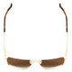 Top View of Smith Optic Outcome Unisex Aviator Sunglasses Gold Tortoise/Polarized Brown 59mm