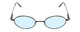 Front View of Reptile Iguana Designer Progressive Blue Light Glasses in Gun Metal Silver 57 mm