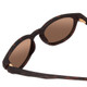 Close Up View of Smith Eastbank Unisex Round Sunglasses Matte Tortoise Gold/Polarized Brown 52 mm
