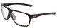 Profile View of Smith Optics Leadout Designer Reading Eye Glasses in Matte Black Unisex Square Full Rim Acetate 63 mm