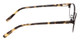 Side View of Jones New York J137 Unisex Designer Reading Glasses Black & Tokyo Tortoise 49 mm