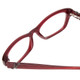 Close Up View of Jones New York J226 Unisex Cateye Designer Reading Glasses in Burgundy Red 50 mm