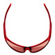 Bolle Bolt 2.0 Wrap Semi-Rimless Designer Sunglasses in Matte Red & Brown 76 mm