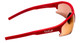 Bolle Bolt 2.0 Wrap Semi-Rimless Designer Sunglasses in Matte Red & Brown 76 mm