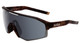 Profile View of Bolle Lightshifter XL Wrap Designer Sunglasses Matte Brown Gold & TNS Grey 144mm