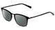 Profile View of John Varvatos V375 Designer Polarized Reading Sunglasses with Custom Cut Powered Smoke Grey Lenses in Tortoise Havana Brown Gold Black Unisex Classic Full Rim Acetate 53 mm