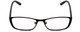 Front View of Jones New York J140 Designer Reading Eye Glasses with Custom Cut Powered Lenses in Satin Black Unisex Square Full Rim Metal 51 mm