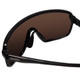 Smith Bobcat Oversize Semi-Rimless Sunglasses in Black/CP Red Mirror&Clear 150mm
