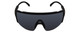 Smith Flywheel Unisex Wrap Rimless Designer Sunglasses in Matte Black/CP 130 mm