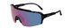 Smith Flywheel Rimless Sunglasses Black Marble Tortoise/CP Violet Mirror 130 mm
