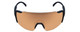 Front View of Smith Flywheel Wrap Rimless Sunglass French Navy Blue/CP Rose Gold Mirror 130 mm