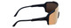 Side View of Smith Flywheel Wrap Rimless Sunglass French Navy Blue/CP Rose Gold Mirror 130 mm