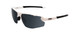 Profile View of Smith Resolve Unisex Wrap Semi-Rimless Sunglasses White/CP Black&Clear LENS 70mm