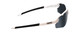 Side View of Smith Resolve Unisex Wrap Semi-Rimless Sunglasses White/CP Black&Clear LENS 70mm