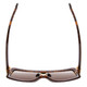 Top View of GUCCI GG0900S Unisex Oversized .5-Rimless Sunglasses Tortoise Havana/Brown 60 mm