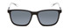 Front View of Guess GU6944 Unisex Sunglass Shiny Black Crystal Clear/Green Silver Mirror 56 mm
