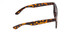 Side View of Coyote Buzz Unisex Square Polarized Sunglasses Tortoise Brown & Gold Mirror 56mm