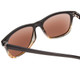 Close Up View of Coyote Dakota Unisex Square Designer Polarized Sunglasses Dark Fade & Brown 51mm