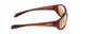 Coyote FP-05 Unisex Wrap Polarized Sunglasses in Matte Brown & Amber Mirror 60mm