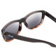 Close Up View of Coyote FP-26 Unisex Square Polarized Sunglasses Matte Black Tortoise & Grey 57mm