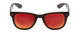 Front View of Coyote FP-35 Mens Square Designer Polarized Sunglasses in Matte Black & G15 50mm