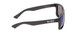 Side View of Coyote FP-55 Mens Designer Polarized Sunglasses in Grey Brown & Blue Mirror 54mm